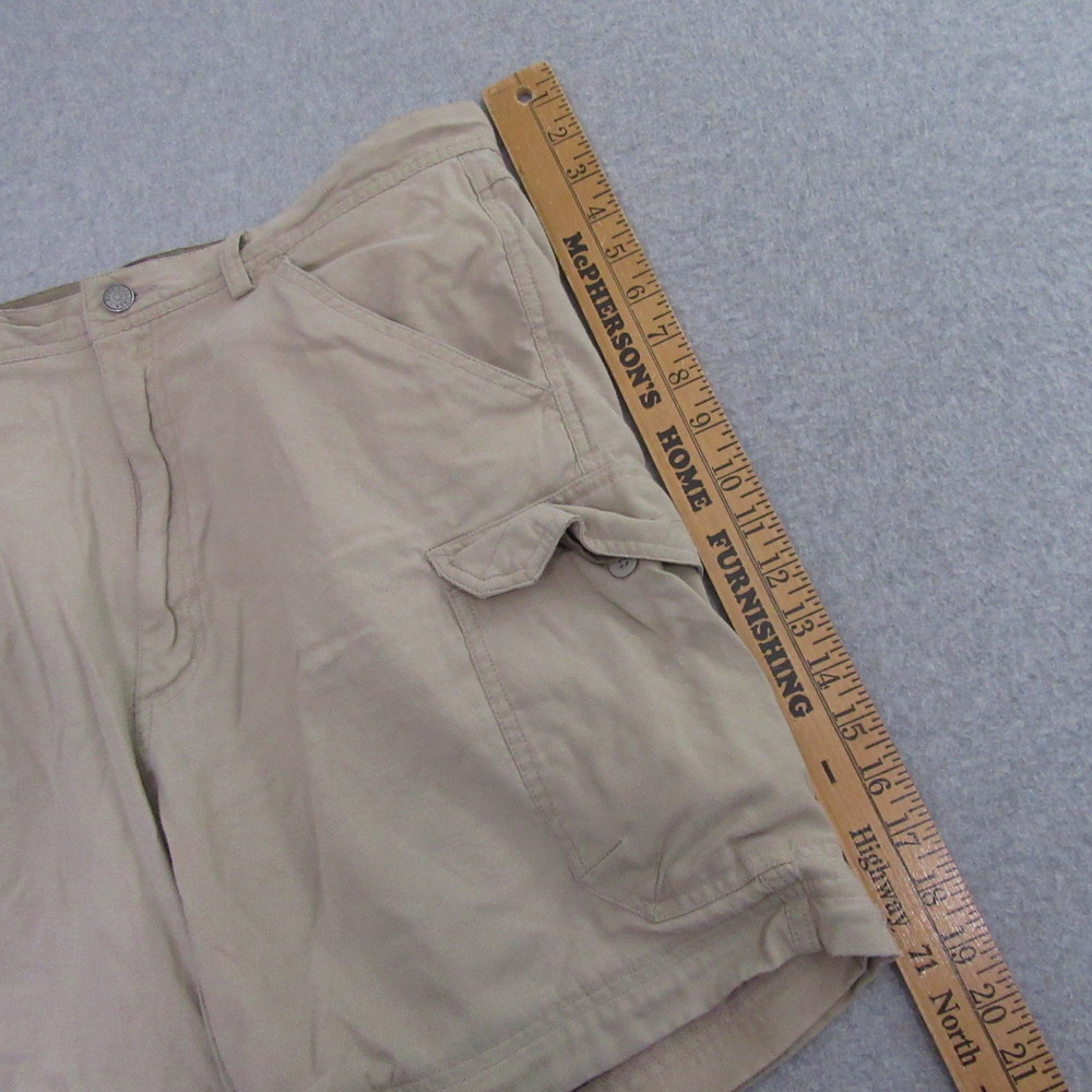 REI Mens Cargo Shorts 36 x 7 Long Beige Hikng Outdoor Pocket‎ Casual - Picture 6 of 9
